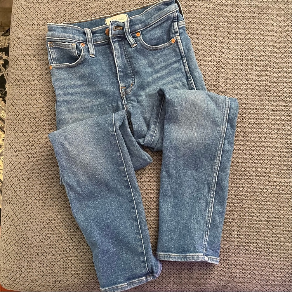 Madewell stovepipe denim/jeans
